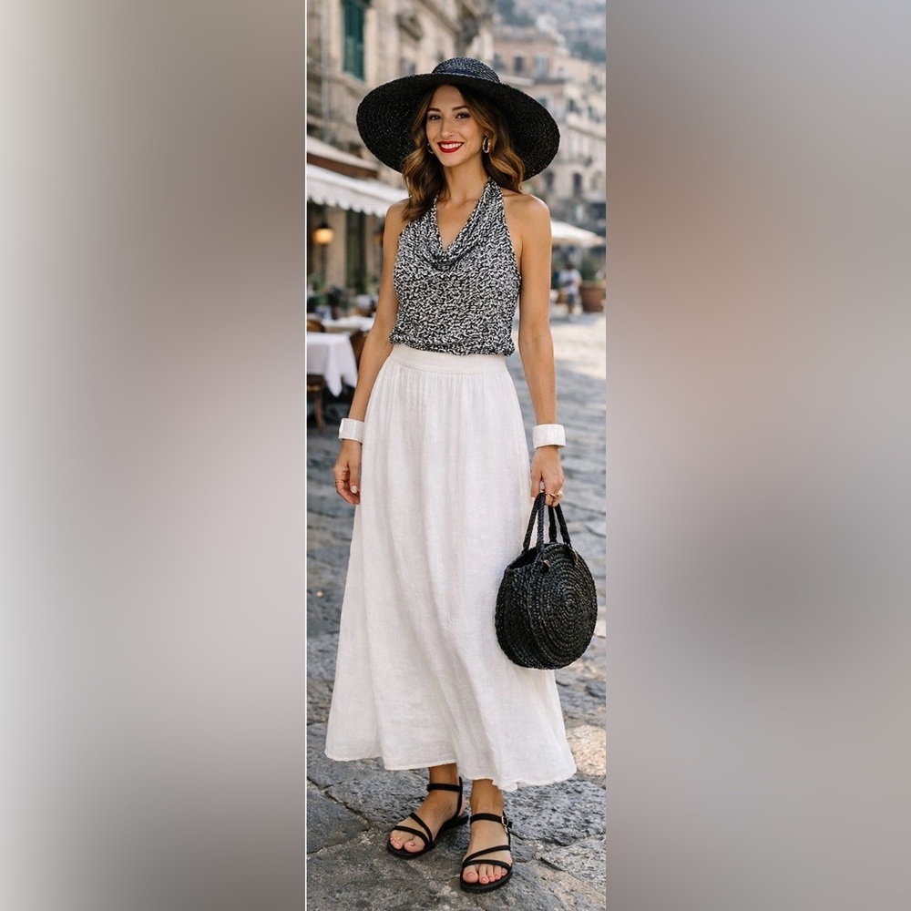 Massimo Dutti DRAPED KNIT TOP WITH FLECKED DETAIL